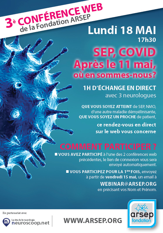 Covid et SEP : Actualités et réponses à vos questions en direct sur le web