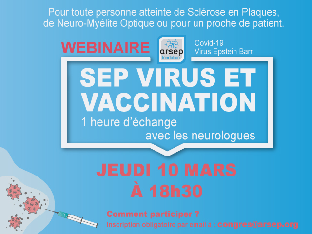 Webinaire sur « SEP, Virus et vaccination »