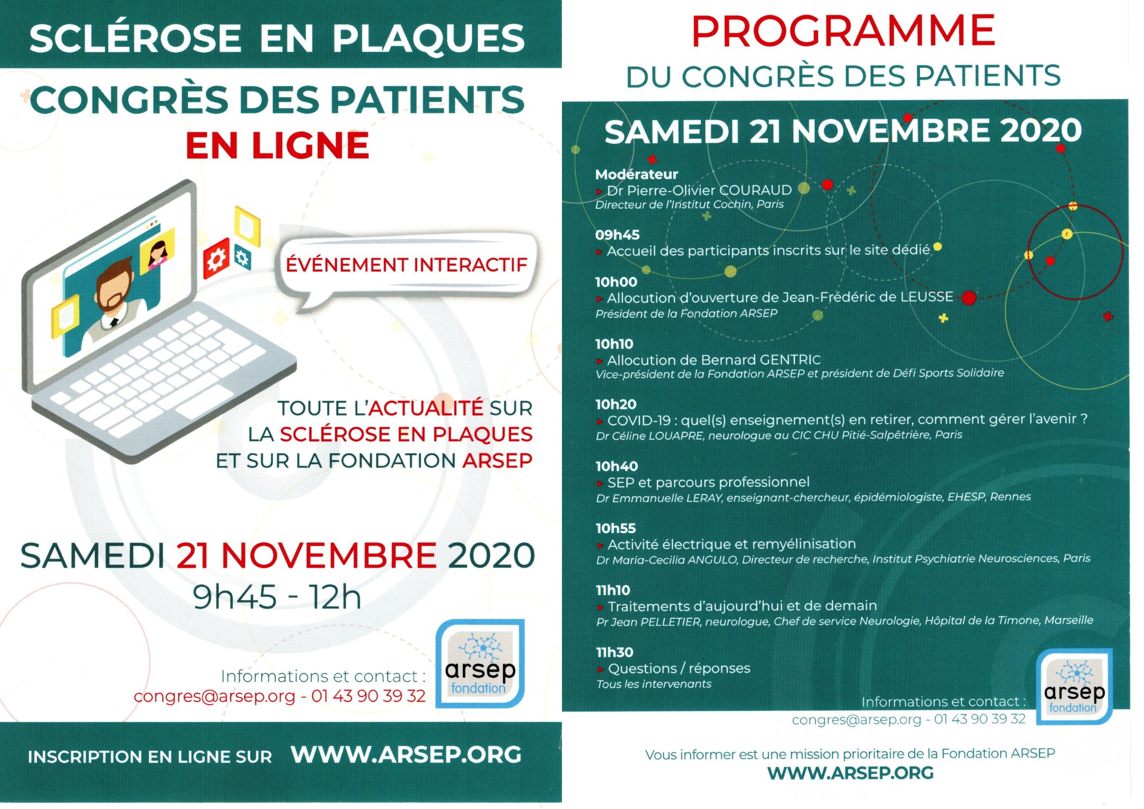 Arsep congrès des patients 2020