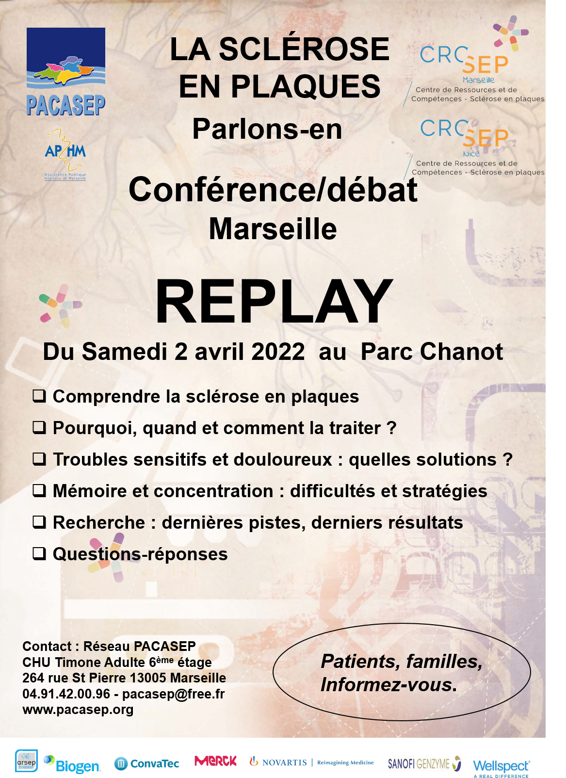 Replay de  la conférence grand public du 2 avril 2022 ( disponible jusqu'au 30 juin 2022)
