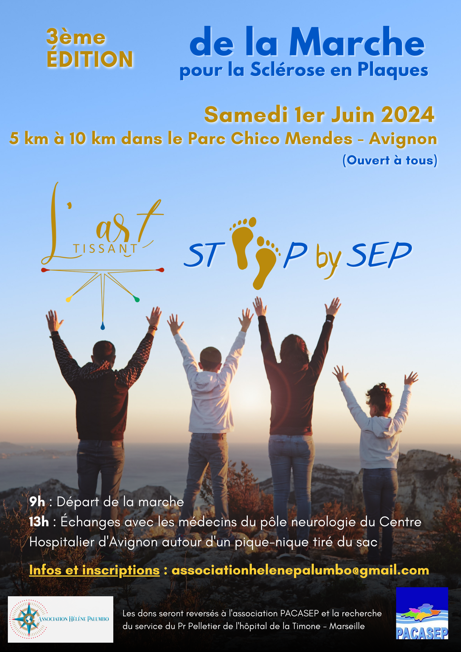 3e édition de la marche pour la Sclérose en plaques à Avignon